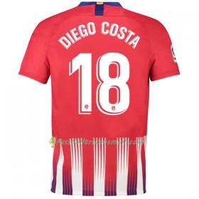 Günstige Fußballtrikots Atlético Madrid Diego Costa 18 2018-2019 Kurzarm Heimtrikotsatz kaufen
